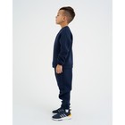 Костюм детский с начёсом (джемпер, брюки) KAFTAN Basic line, размер 32 (110-116 см), синий - Фото 2