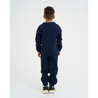 Костюм детский с начёсом (джемпер, брюки) KAFTAN "Basic line" р.34 (122-128), синий - Фото 3