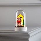 УЦЕНКА Фигура световая под куполом «Дед мороз», 6×6×9.5 см, от батареек LR1130, свечение тёплое белое - Фото 1