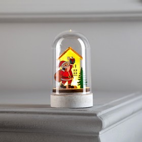 {{photo.Alt || photo.Description || 'УЦЕНКА Фигура световая под куполом «Дед мороз», 6×6×9.5 см, от батареек LR1130, свечение тёплое белое'}}