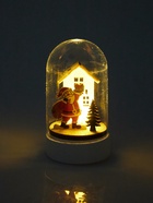 УЦЕНКА Фигура световая под куполом «Дед мороз», 6×6×9.5 см, от батареек LR1130, свечение тёплое белое - Фото 7