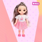 Кукла модная шарнирная «Мика» в платье, МИКС - фото 3744889