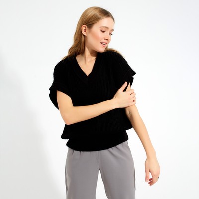 Жилет женский MINAKU цвет черный, р-р 48