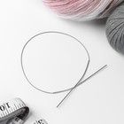 Спицы круговые, для вязания, с металлическим тросом, d = 1,2 мм, 40 см - Фото 2
