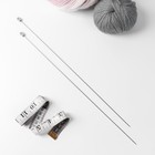 Спицы для вязания, прямые, d = 1,2 мм, 35 см, 2 шт - Фото 3
