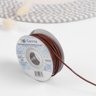 Шнур для плетения, натуральная кожа, d = 2 мм, 10 ± 0,5 м, цвет светло-коричневый - Фото 1