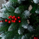 Искусственная ёлка с ягодами и инеем «Принцесса», 180 см, ПВХ ветки отгибаются - Фото 4