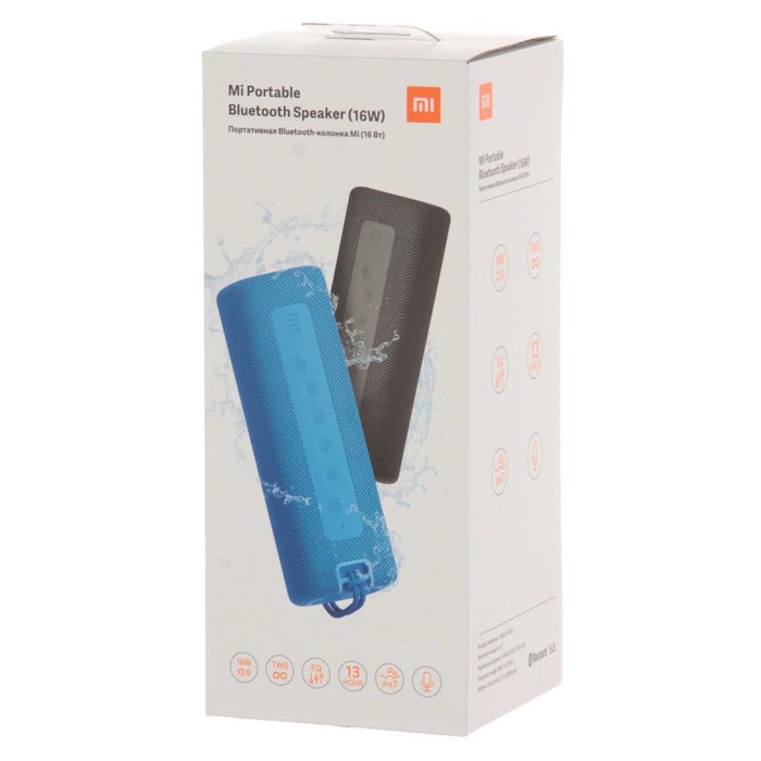 Портативная колонка Mi Portable Bluetooth Speaker (QBH4195GL), 16Вт, BT 5.0, 2600мАч, черная - фото 51320851