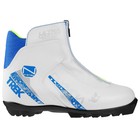 Ботинки лыжные TREK Olimpia, NNN, искусственная кожа, цвет белый, лого синий размер 33 - фото 9514364