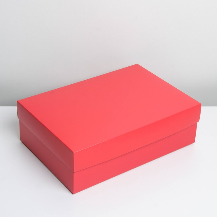 Коробка подарочная складная, упаковка, «Красная», 30 х 20 х 9 см