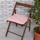 Сидушка на стул "Этель" цв.розовый 42х42см, 100% хл - фото 9514415
