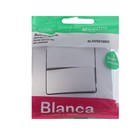 Выключатель SE Blanca, 10 А, 2 клавиши, IP20, скрытый, алюминий, BLNVS010503 - Фото 2
