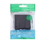 Выключатель SE ATLASDESIGN, 10 А, 3 клавиши, IP20, механизм, скрытый, цвет карбон, ATN001031 - Фото 2
