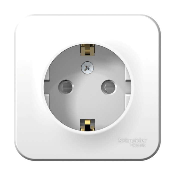 

Розетка SE Blanca, 16 А, 250 В, накладная, с з/к, шторки, IP20, белая, BLNRA011111