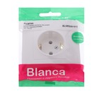 Розетка SE Blanca, 16 А, 250 В, встраиваемая, с з/к, IP20, белая, BLNRS001011 - Фото 2