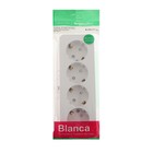 Розетка четверная SE Blanca, 16 А, 250 В, накладная, с з/к, шторки, IP20, белая, BLNRA011411 - Фото 5