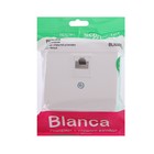 Розетка компьютерная SE Blanca, RJ45, накладная, IP20, белая, BLNIA045001 - Фото 2