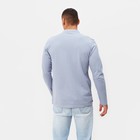 Футболка поло с длинным рукавом мужская MINAKU, размер 48, серая - Фото 3