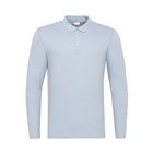 Футболка поло с длинным рукавом мужская MINAKU, размер 48, серая - Фото 6