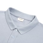 Футболка поло с длинным рукавом мужская MINAKU, размер 48, серая - Фото 7