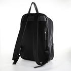 Рюкзак городской из натуральной кожи Lakestone на молнии, цвет чёрный/серый - Фото 2