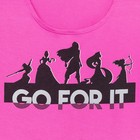Футболка "Go for it" Принцессы, розовый - Фото 2