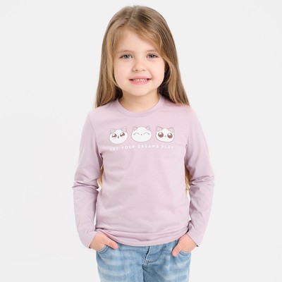 Футболка детская с дл. рук. KAFTAN "Dream" р.30 (98-104), лиловый