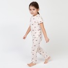 Пижама детская для девочки KAFTAN "Dream" р.34 (122-128), бежевый - фото 1513804