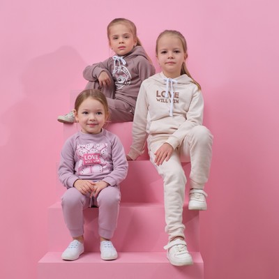 Брюки детские KAFTAN Dream, размер 30 (98-104 см), лиловые