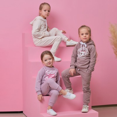 Брюки детские KAFTAN Dream, размер 30 (98-104 см), лиловые