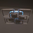 Люстра с ПДУ 1145/8WT LED 194 Вт 3000-6000К+подсветка основания диммер белый 57×57×11 см BayerLux 525 - фото 5032783