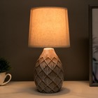 Настольная лампа 16559/1BG E14 40Вт бело-бежевый 15х15х30 см RISALUX - фото 23307483