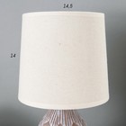 Настольная лампа 16559/1BG E14 40Вт бело-бежевый 15х15х30 см RISALUX - фото 23307485
