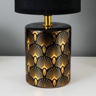 Настольная лампа 16562/1BK E14 40Вт черно-золотой 13х13х27 см RISALUX - фото 23117417