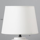 Настольная лампа 16566/1 E14 40Вт бело-черный 22,5х22,5х41,5 см RISALUX - фото 23357667