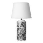 Настольная лампа 16566/1 E14 40Вт бело-черный 22,5х22,5х41,5 см RISALUX - фото 23357671