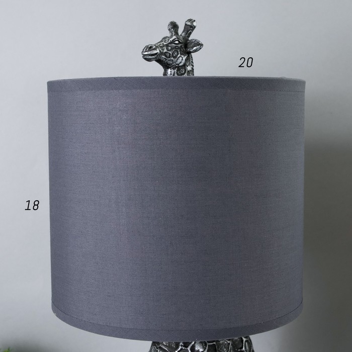 Настольная лампа "Жираф" E27 40Вт серебро 20х23х42 см RISALUX - фото 1908815942