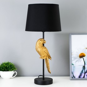 Настольная лампа 'Попугай' E27 40Вт черно-золотой 23,5х23,5х50 см
