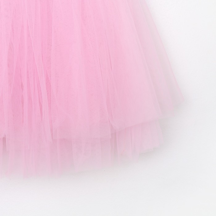 Платье детское нарядное с пайетками KAFTAN, р. 28 (86-92), розовый - фото 1907355200