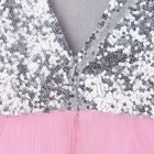 Платье детское нарядное с пайетками KAFTAN, р. 28 (86-92), розовый - Фото 12