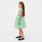 Платье детское с пайетками KAFTAN, размер 30 (98-104 см), зелёный - фото 45431354