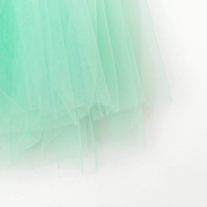 Платье детское нарядное с пайетками KAFTAN, р. 30 (98-104), зеленый - фото 1907355214
