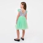 Платье детское с пайетками KAFTAN, размер 30 (98-104 см), зелёный - фото 45431356