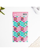 Пасхальные наклейки для яиц «Кролики и цветы» на пасху, 7.3×13 см - Фото 2