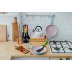 Набор кухонных принадлежностей Доляна «Монпансье», 6 предметов, на подставке, цвет МИКС - фото 4177384
