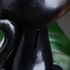 Копилка "Кот" черный с бантиком 28х15х11см - Фото 4