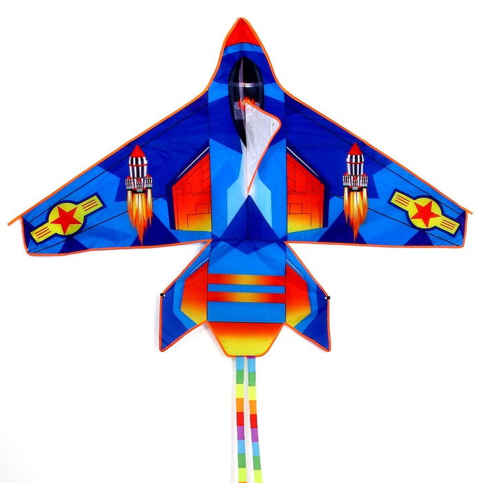 Воздушный змей «Самолёт», цвета МИКС - фото 1905907732