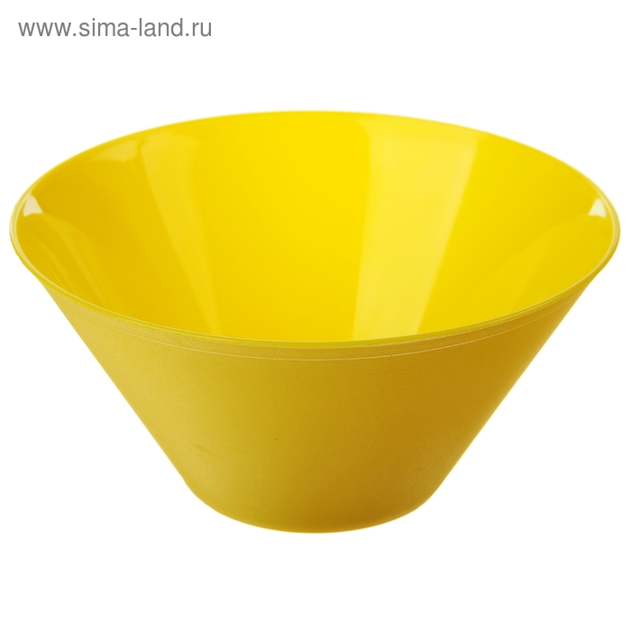 Салатник 450 мл, цвет желтый - Фото 1