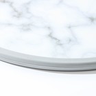 Доска разделочная пластиковая Доляна «Мрамор», круглая, d=30 см - фото 4341622