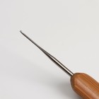 Крючок для локонов и афро кудрей, 0.5 мм, серебристый - Фото 3